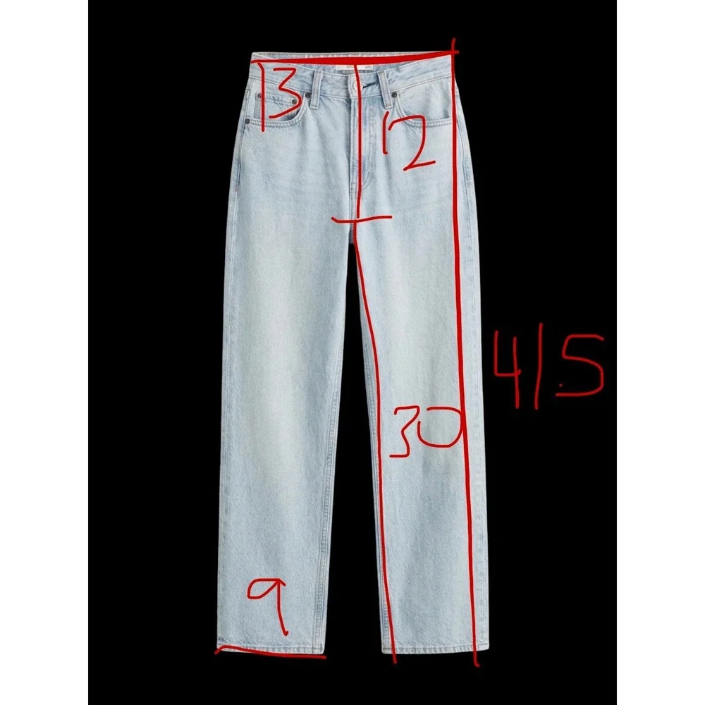 Abercrombie & Fitch Loose High Rise Jeans Women 25 0R‎ Light Wash Curve